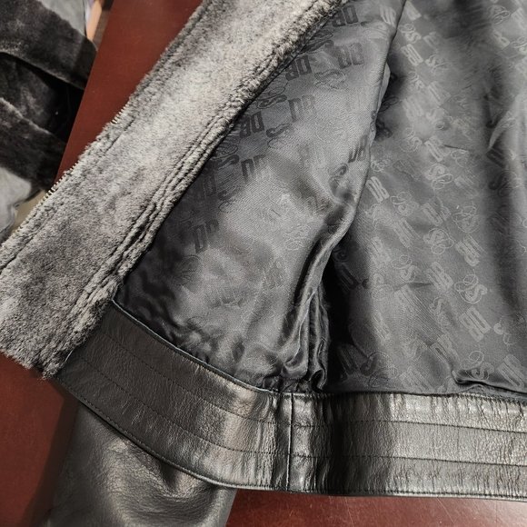 Dirk Bikkembergs Sport Couture Lamb Leather Shearling Jacket - Picture 13 of 16